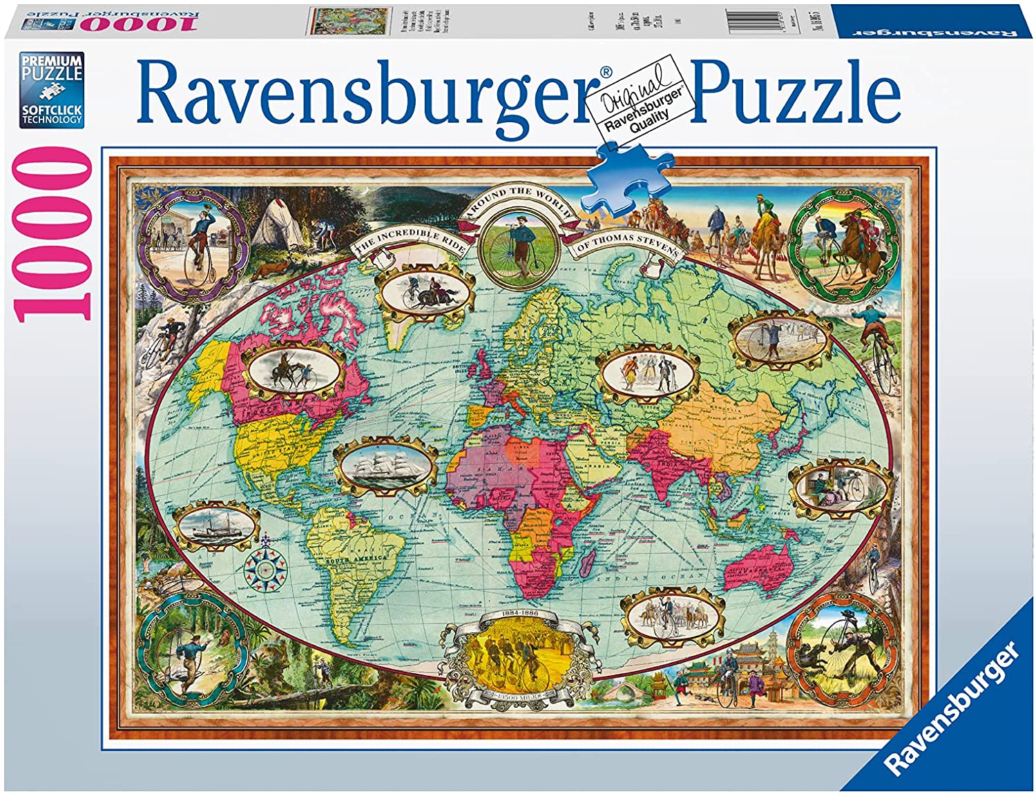 Ravensburger Bicycle Ride Around the World 1000 Piece Puzzle image 0